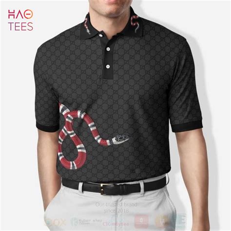 gucci men's polo t shirt|Gucci polo shirt snake collar.